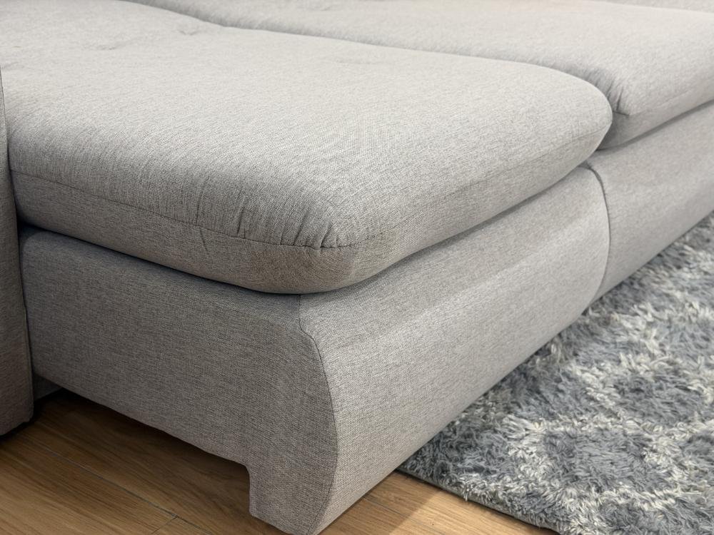 Sofá Cama Retrátil Reclinável Amaranto 1.90m Mod.80 - Cinza Linho - Imagem 2
