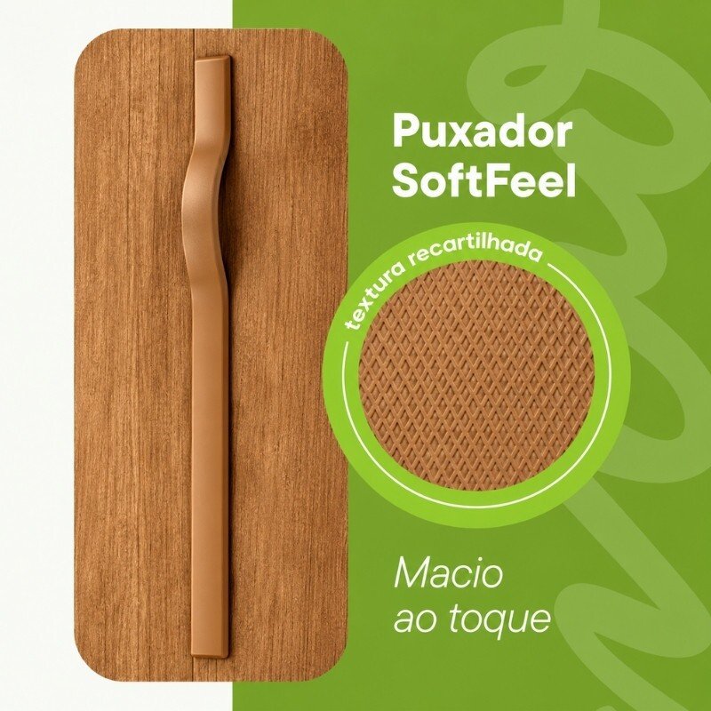 Multiuso 0,50m Bliss Amêndoa Clean 2 Portas - Lopas - Imagem 4