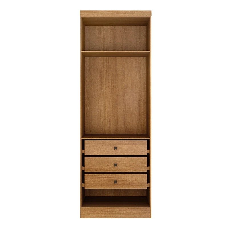 Modulado Rizon 2 Portas 3 Gavetas Internas 0.80m - Cumaru/Fendi - Imagem 2
