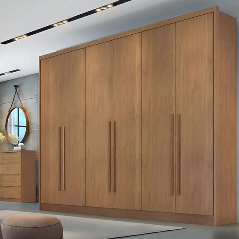Guarda-roupa Casal 2,43m Rizon New 6 Portas 8 Gavetas Cumaru - Novo Horizonte