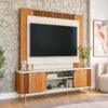 Home 1,80m Chicago Off/Cinamomo Para TV's até 60" - Permóbili
