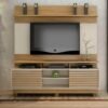 Home 1,82m Texas Cinamomo/Off para TV até 60" - Valdemóveis