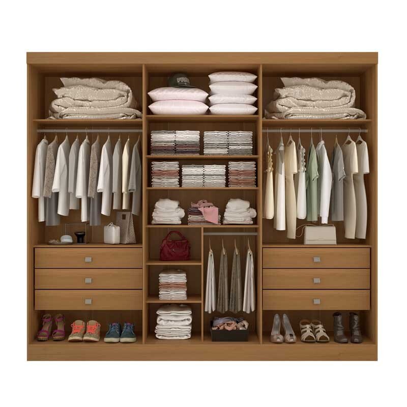 Guarda-roupa Casal 2,75m Da Vinci Plus Cinamomo 6 Portas 6 Gavetas 100% MDF - D Doro - Imagem 2