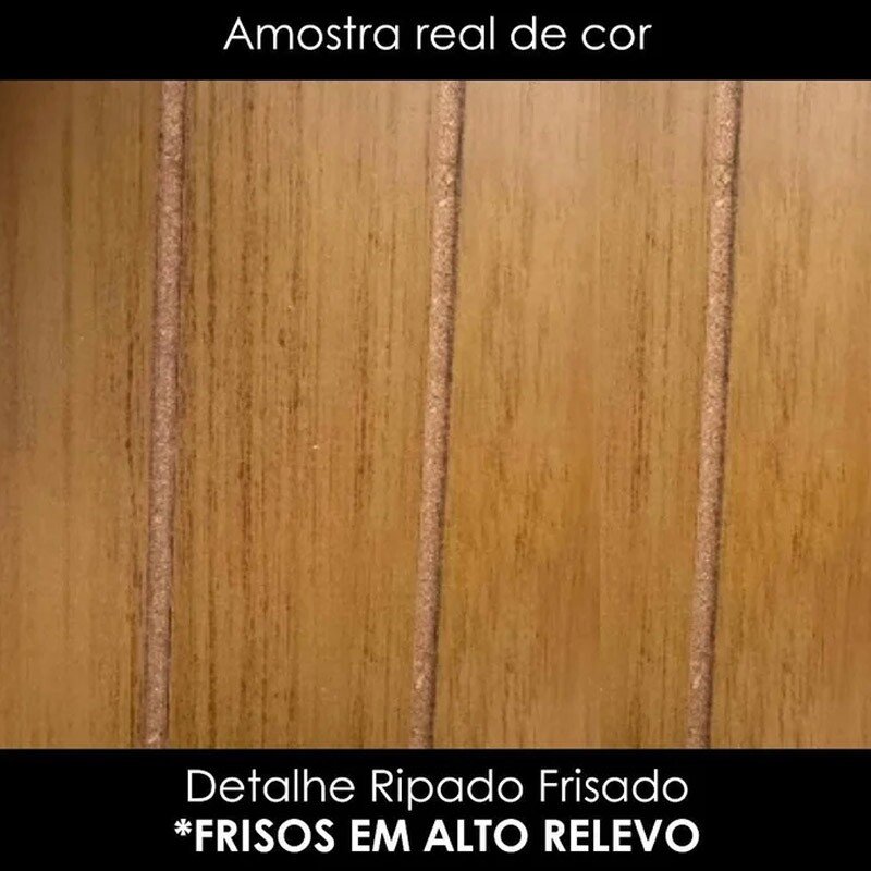 Kit de Cozinha 1,60m Sicília Largo Freijó/Off com Portas Ripadas/Fresadas - Poliman - Imagem 6