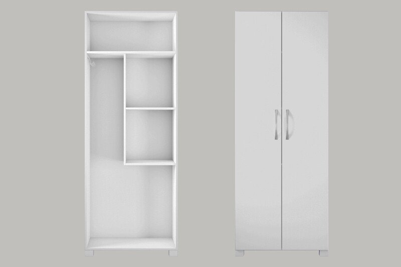 Multiuso 0,67m Lavanderia NT 4015 Branco 2 Portas - Notável - Imagem 3