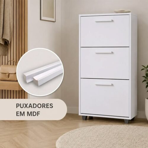 Alternative view of Sapateira 0,64m Advantage 44 Branco 3 Portas - Batrol