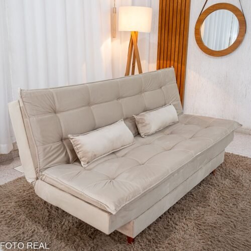 Alternative view of Sofá Cama Premium Veludo Bege 2269 - 1,80m